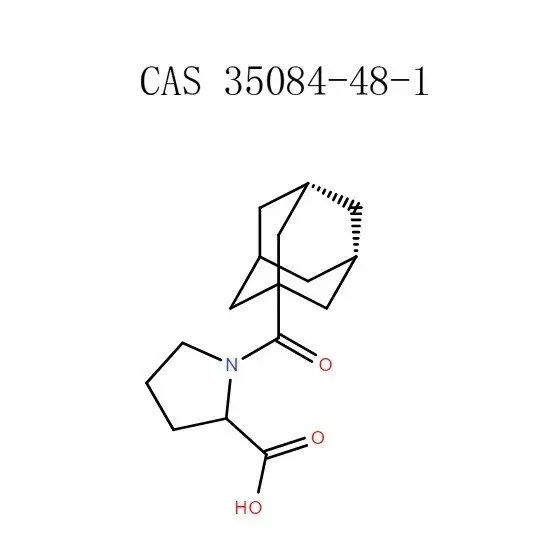 1- (اډامانټین-1-کاربونیل) -ایپروالیډین-2-کاربوکسیلیک اسید پاؤډر (35084-48-1)